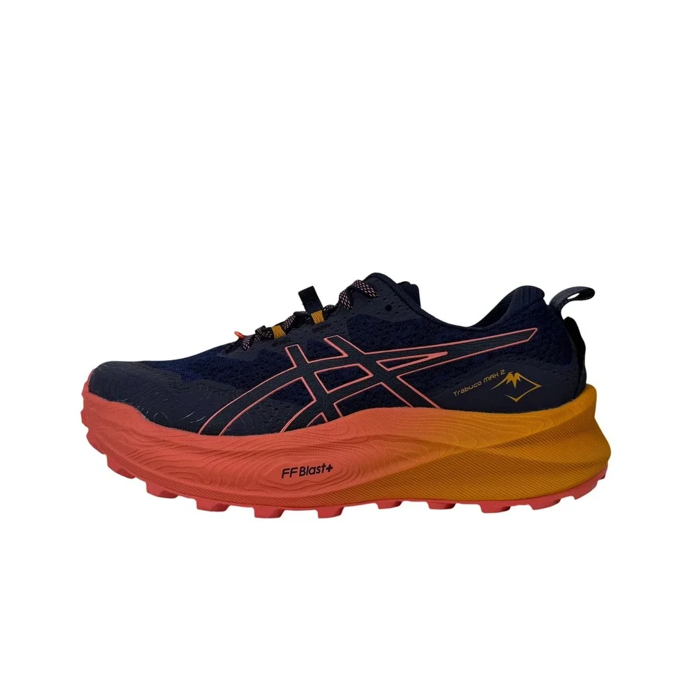 Asics Trabuco Max 2 Trail Running Shoes‎ Womens 11 Midnight Papaya 1012B426 400